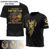 Personalized US We Stand For The Flag We Kneel For The Fallen T-shirt Printed QTPD2023173