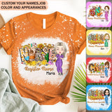 Personalized Nurse with Name 3D T-shirt Printed HTHPD23152