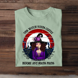Personalized This Witch Needs Coffee Before Any Hocus Pocus T-shirt Printed HTHPD23209
