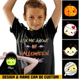 Personalized Ask Me About My Halloween Costume Kid T-shirt Printed MTHHN23210
