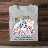 Personalized Aunticorn Like A Normal Aunt Only More Awesome Kid Names T-shirt Printed MTPN23229