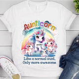 Personalized Aunticorn Like A Normal Aunt Only More Awesome Kid Names T-shirt Printed MTPN23229