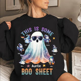Personalized This Is Some Boo Sheet Ghost Auntie With Kid Names Sweatshirt Printed MTKVH23264
