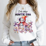 Personalized In My Auntie Era Ghost & Kid Names Tshirt Or Sweatshirt Printed MTPTN23276