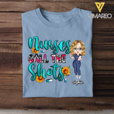 Personalized Nurse Call The Shots Gift For Nurse T-Shirt Printed HTHDNL23355