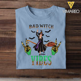 Personalized Bad Witch Vibes Halloween Gift Tshirt KVHMT23383