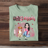 Personalized Dog Mom Dog Lovers Gift Tshirt VQ23380