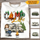Personalized Camp Life Camping Gift Tshirt 2D Printed VQ23361