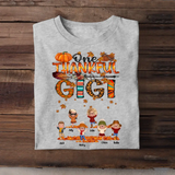 Personalized Fall Season One Thankful Mama Kid Names T-shirt Printed HTHVQ23450