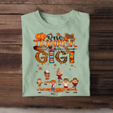 Personalized Fall Season One Thankful Mama Kid Names T-shirt Printed HTHVQ23450