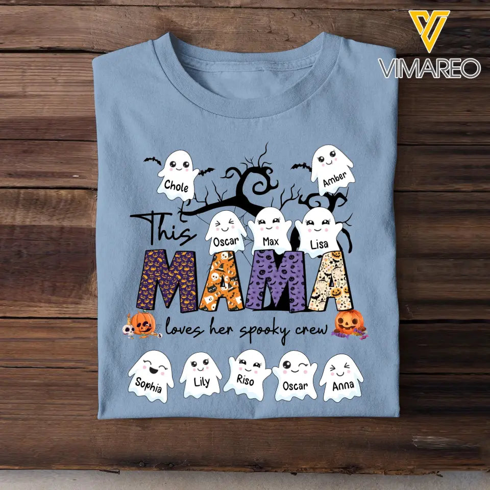 Personalized This Mama Loves Her Spooky Crew T-shirt Printed HTHHN23457