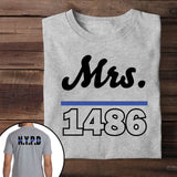 Personalized Police Department & ID T-shirt Printed QTVQ23522