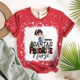 Personalized Santa's Favorite Nurse Nurse Christmas Bleacher 3D T-shirt Printed HTHVQ23612