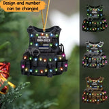 Personalized Police Retired Acrylic Ornament Printed VQ23692