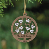 Personalized Family Custom Name Wooden Ornament 2 Layer Printed HTHVQ23705