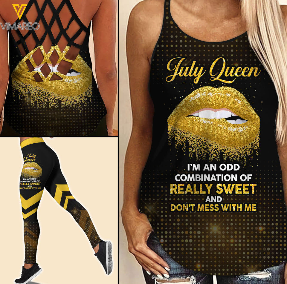 July Queen Criss-Cross Open Back Camisole Tank Top ZQ0104