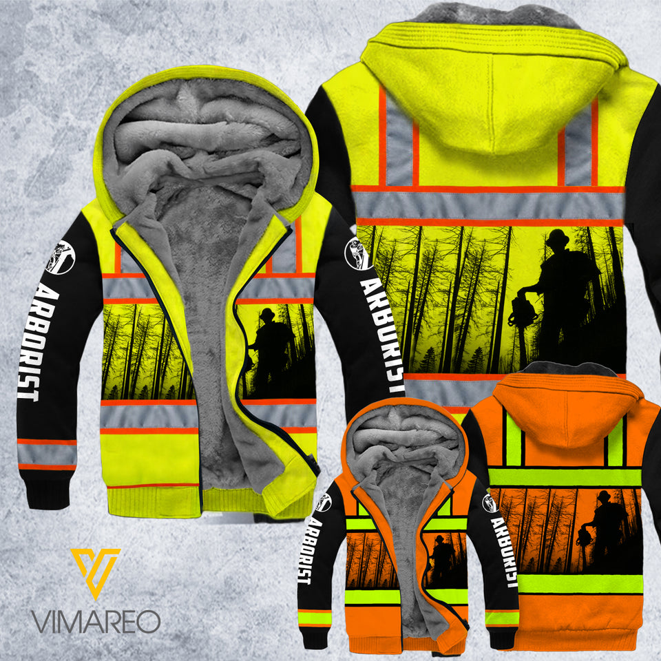 ARBORIST SAFETY FLEECE HOODIE 3D PRINTED 020221