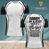 Sorry I Am Already Taken By A Sexy & Crazy Girl Born In December Tshirt Printed AUG-DT30