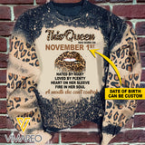 NOVEMBER GIRL CAN'T CONTROL BLEACHED SWEATSHIRT PRINTED