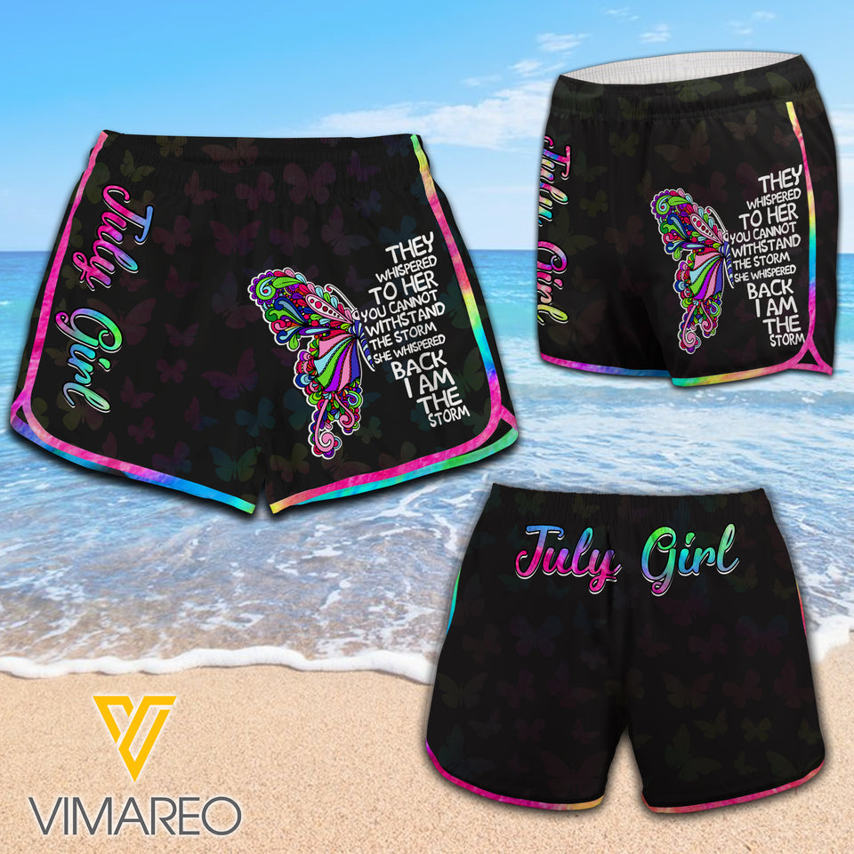 July Girl Women Beach Short Printed JUE-MA23