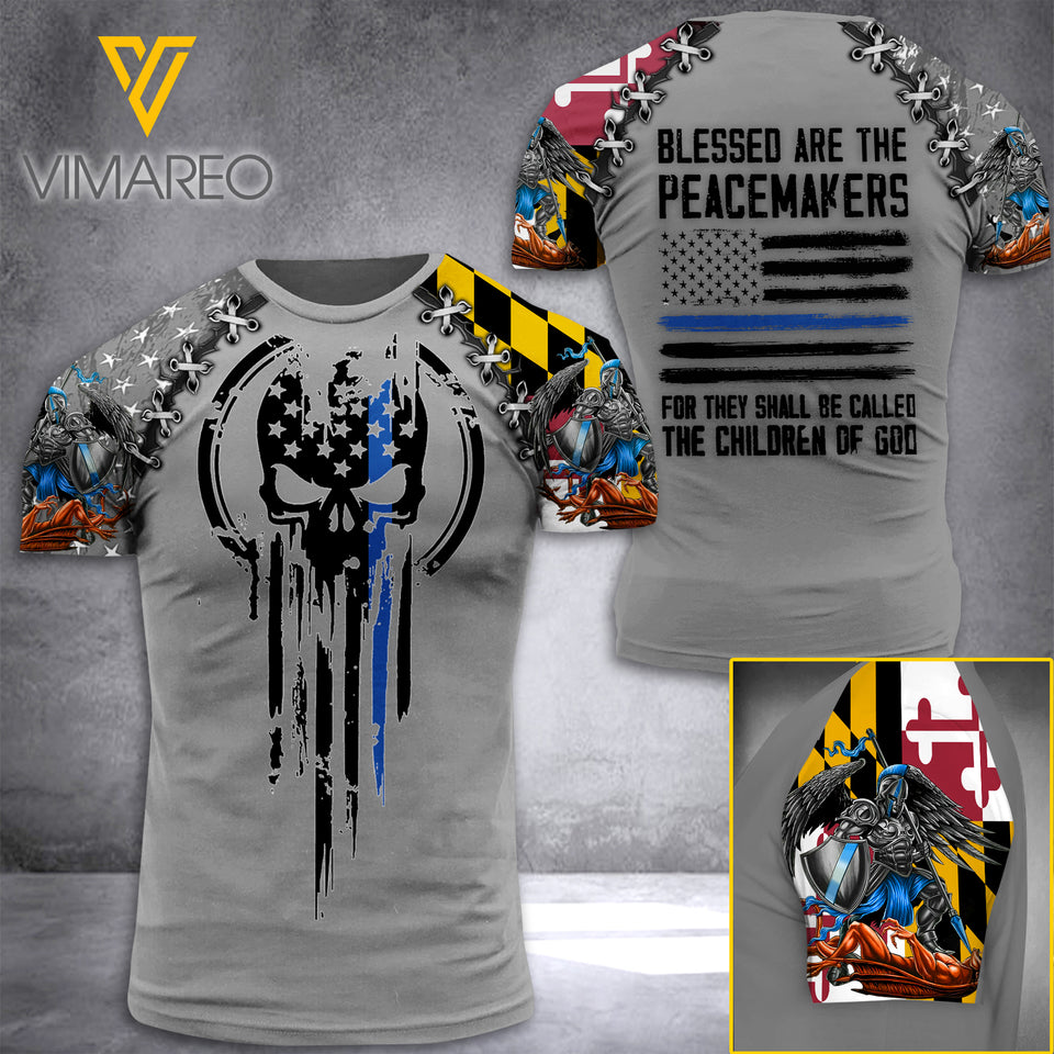 MARYLAND PEACEMAKERS TSHIRT 3D PRINTED JUL-NL29