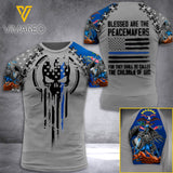 NORTH DAKOTA PEACEMAKERS TSHIRT 3D PRINTED JUL-NL29