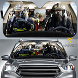FRANCE SAPEURS POMPIER AUTO SUN SHADE - CAR DRIVER JUL-MA21