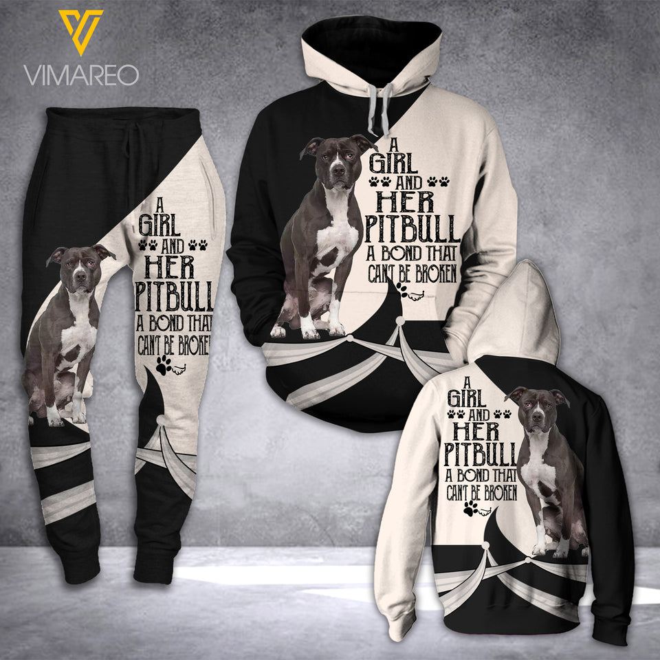 PITBULL DOG HOODIE COMBO 3D PRINTED LC