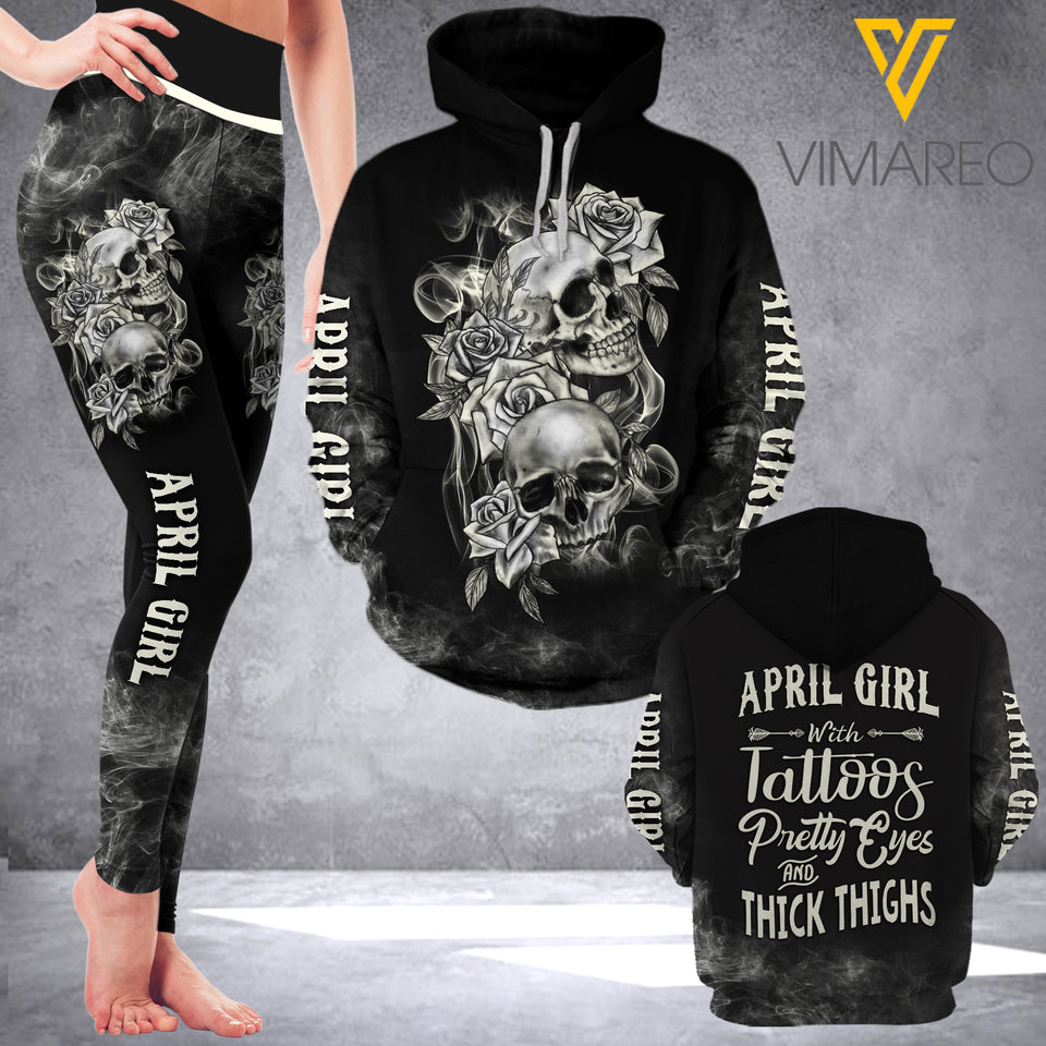 VMVH April girl combo hoodie+legging 3d all print 0803 TMA