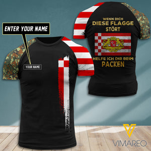 Customized Bremen Veteran 3D Printed Shirt EZMQ0607