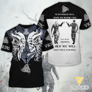 VIKING TSHIRT 3D PRINTED ZS
