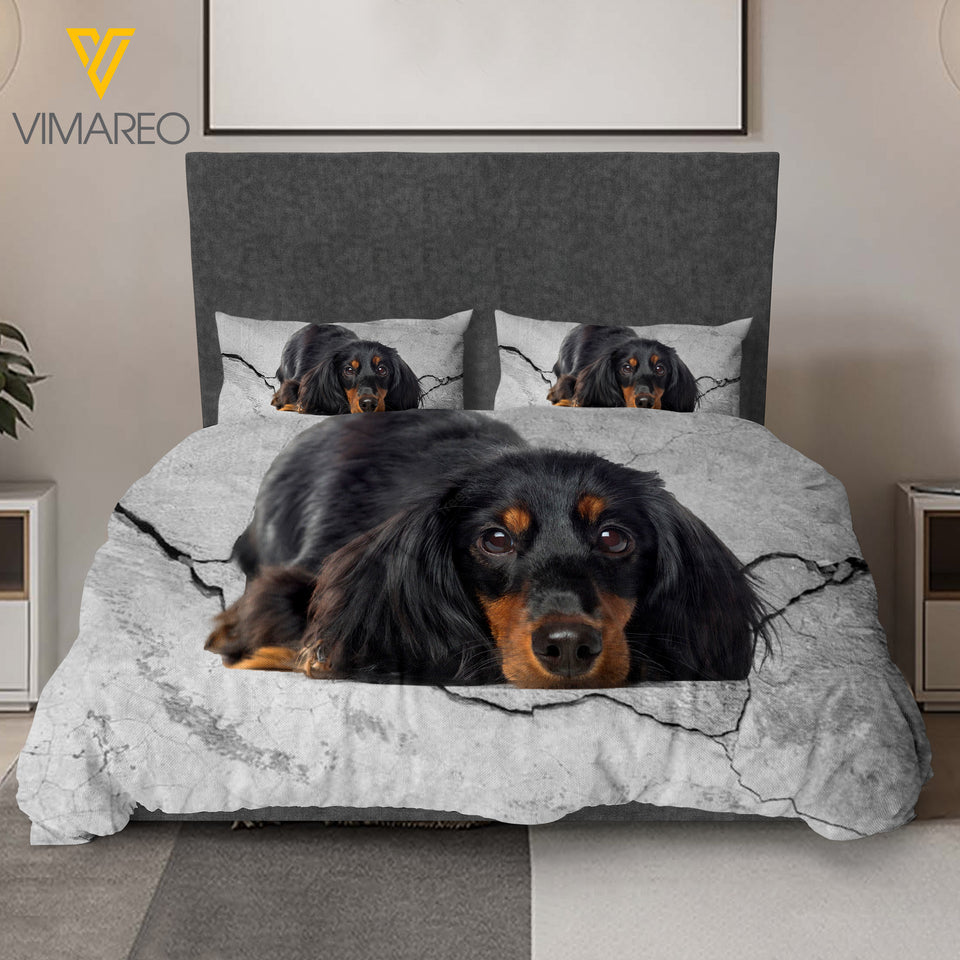 DACHSHUND BEDDING SET NQDT1005