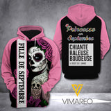 FILLE DE SEPTEMBRE HOODIE 3D PRINTED AUG-HQ16