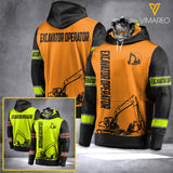 Excavator Mask Hoodie 3d printed dh 2202
