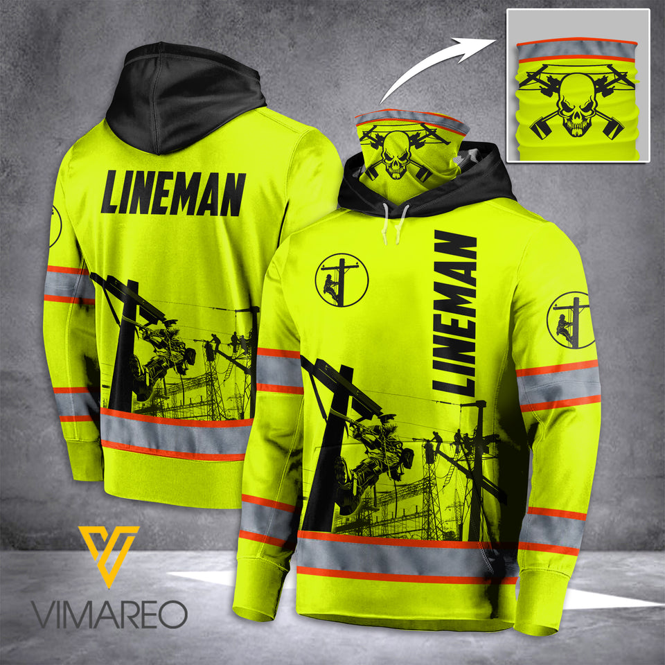 VH LINEMAN mask HOODIE 3D ALL PRINT 2002 TMA