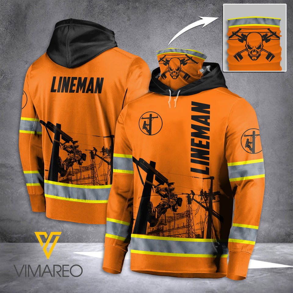 VH LINEMAN mask HOODIE 3D ALL PRINT 2002 TMA