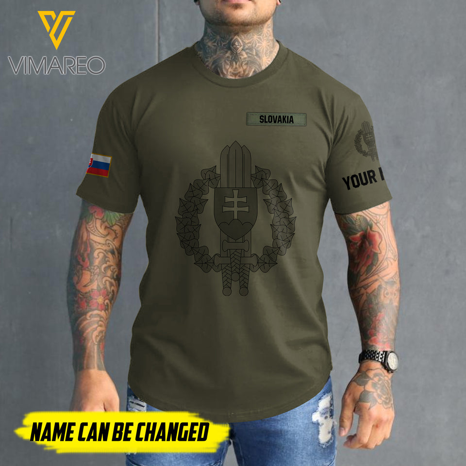 Customized Slovakia 3D PRINTED SHIRT 2407MQ