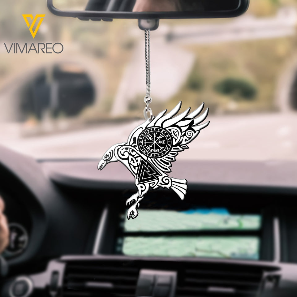 VMAH THE RAVEN OF ODIN TATTOO CAR HANGING ORNAMENT MAR-MD08