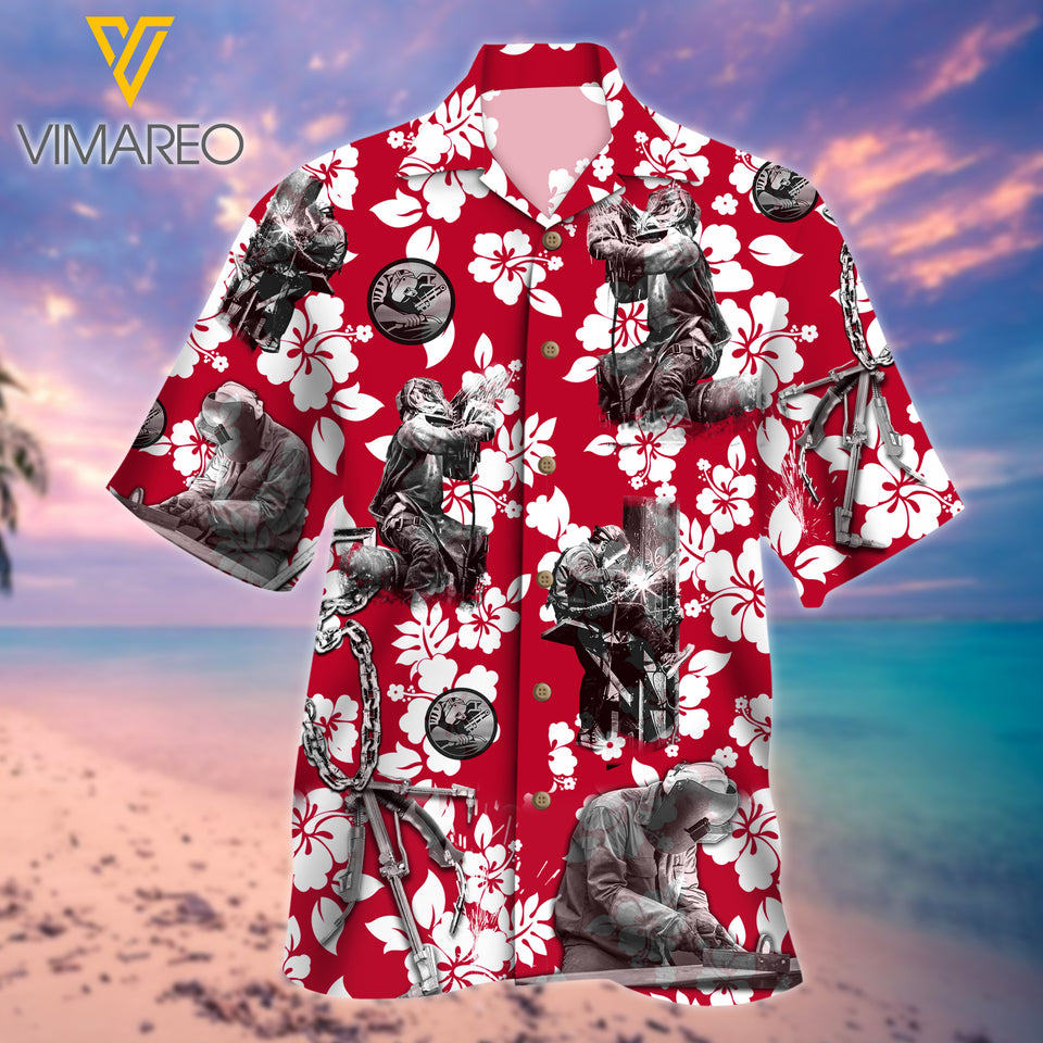Welder 3D Printed Mens Shirt JUL-MA13