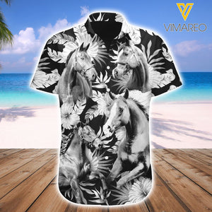 Thoroughbred Horse 3D Printed Mens Shirt AUG-HQ21