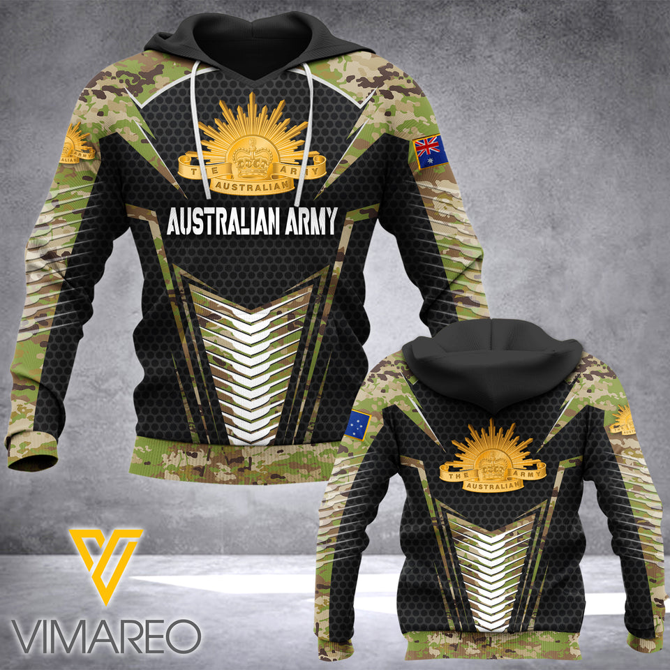 AUSTRALIA ARMY HOODIE 3D PRINTED