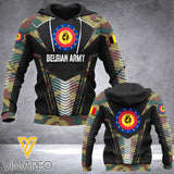 BELGIAN ARMY HOODIE 3D PRINTED