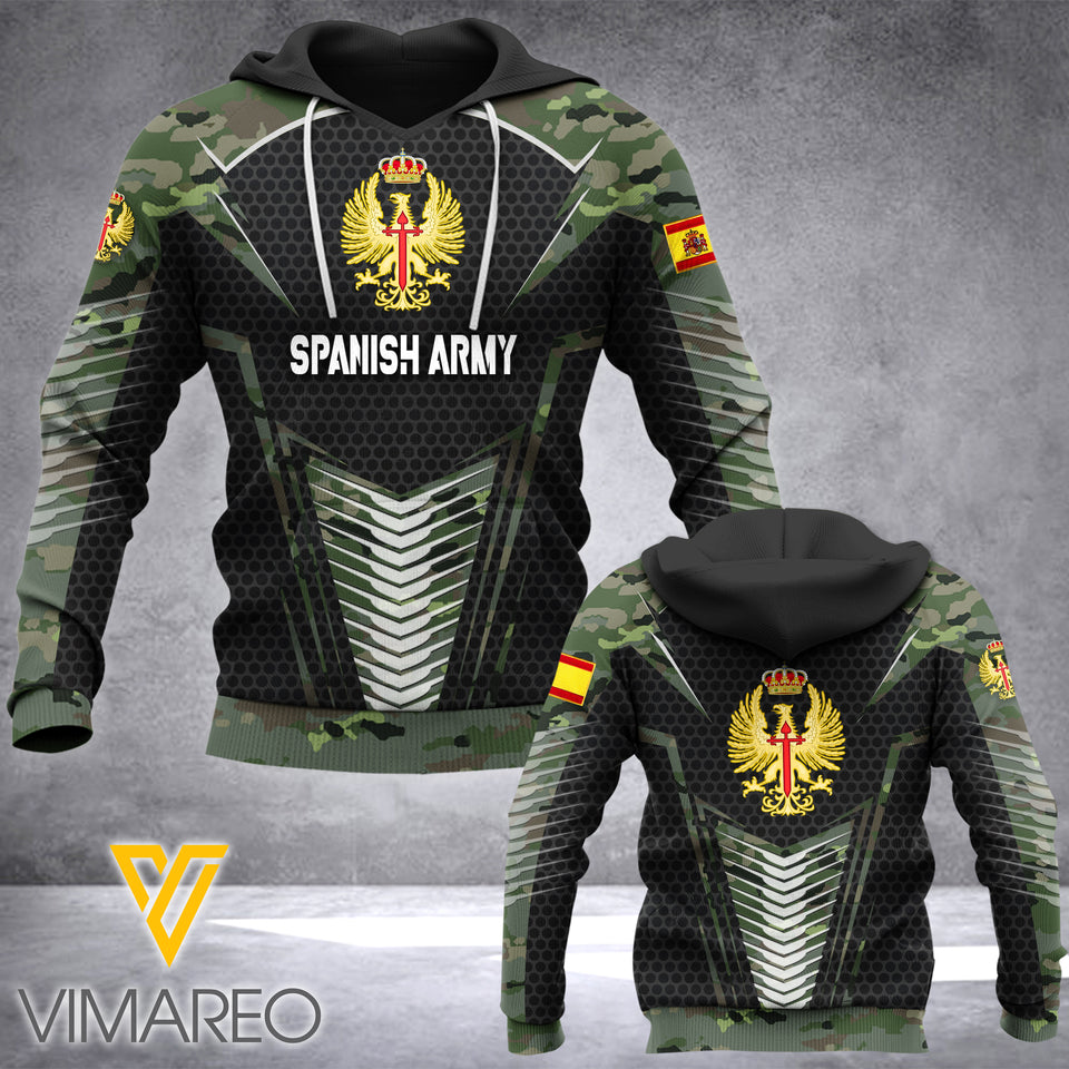 SPANISH ARMY HOODIE 3D PRINTED