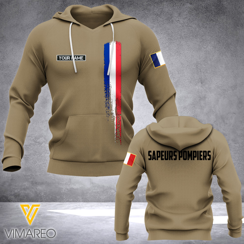 France Firefighter Customized 3D Printed Shirt ATR