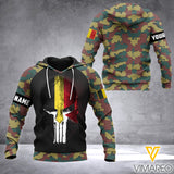 Belgian Army Camo Customized 3D Printed Hoodie