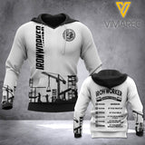 Ironworker hourly rate HOODIE 3D PRINTED NQA