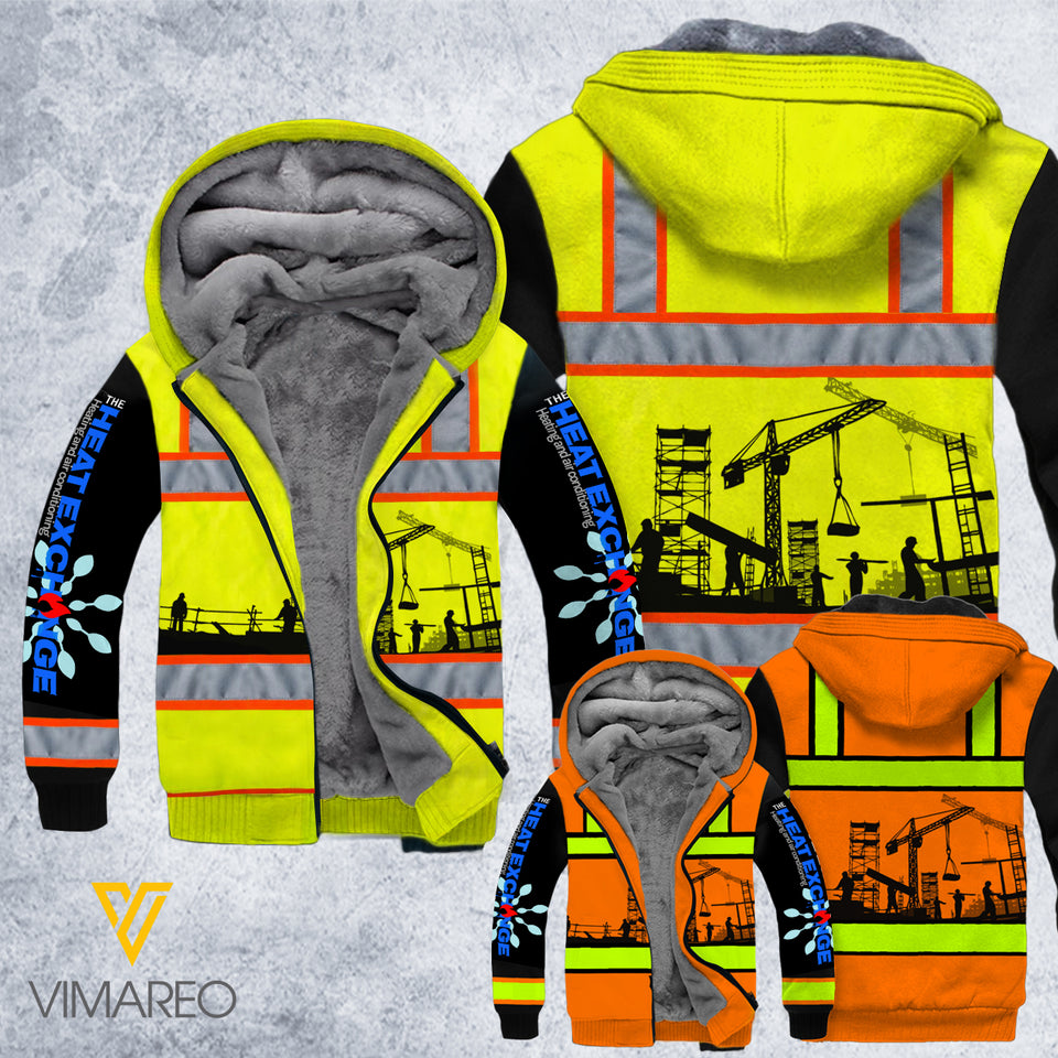 THE HEAT EXCHANGE SAFETY FLEECE HOODIE 3D PRINTED 1802 NY