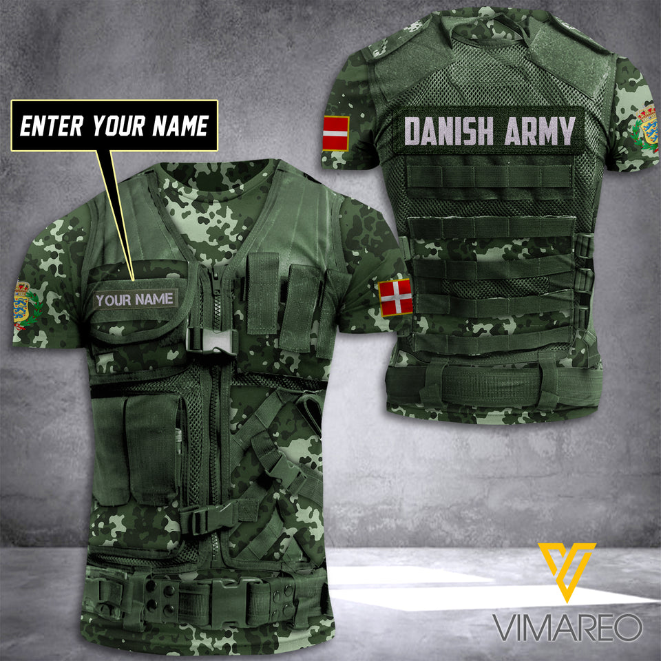 PHN Personalized Danish Army 3D Printed Shirt APR-DT08