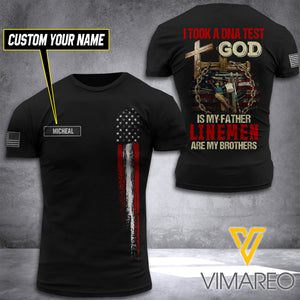 PHN PERSONALIZED LINEMAN TSHIRT 3D PRINTED SEP-DT23