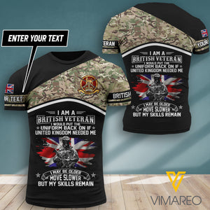 PHN PERSONALIZED BRITISH ARMY TSHIRT 3D PRINTED JUL-DT15
